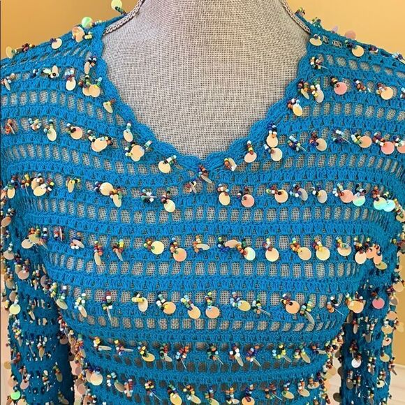 Valenti Beaded Knitted Shell/Sweater - Picture 3 of 9